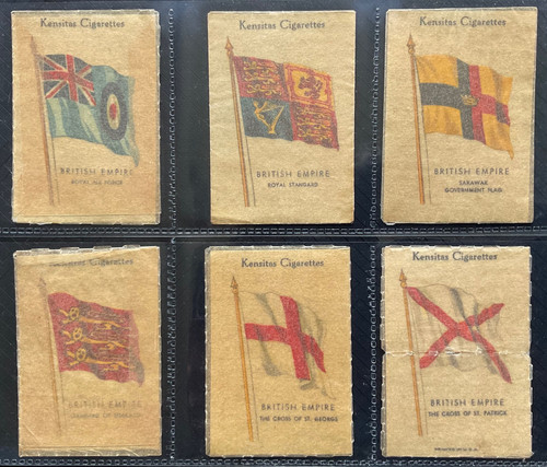 Wix Kensitas British Empire Flags Silk Cigarette Cards | JSCards