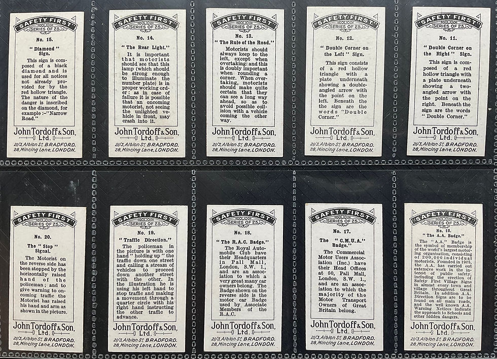 Thumbnail: Tordoff Tea Safety First Tea Cards