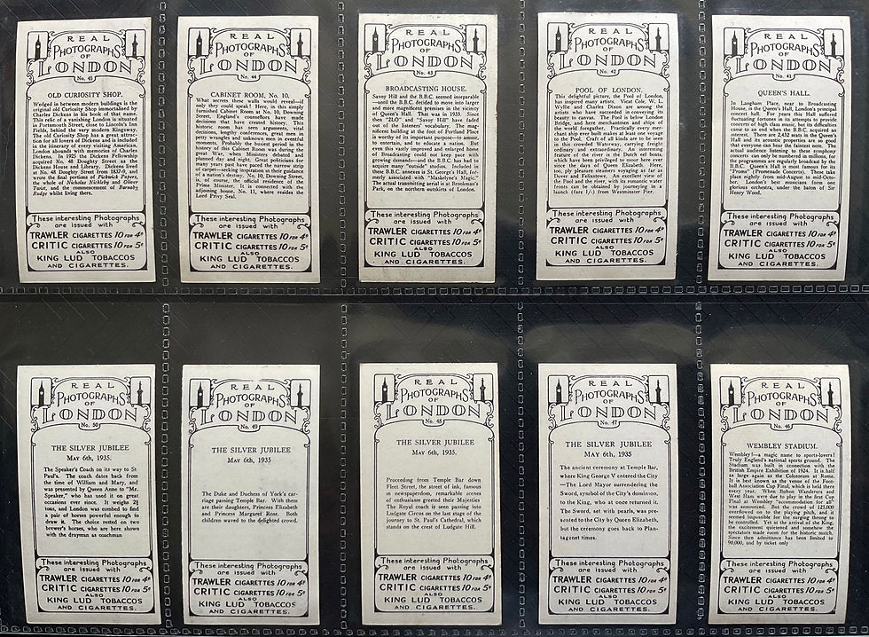 Thumbnail: Pattreiouex Real Photographs Of London Cigarette Cards