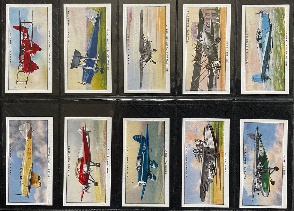 Thumbnail: Players Aeroplanes Civil Cigarette Cards