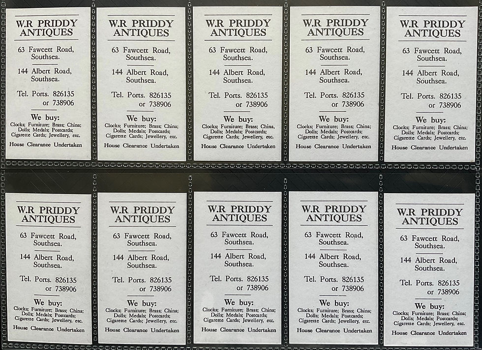 Thumbnail: WR Priddy Famous Boxers Trade Cards Boxing