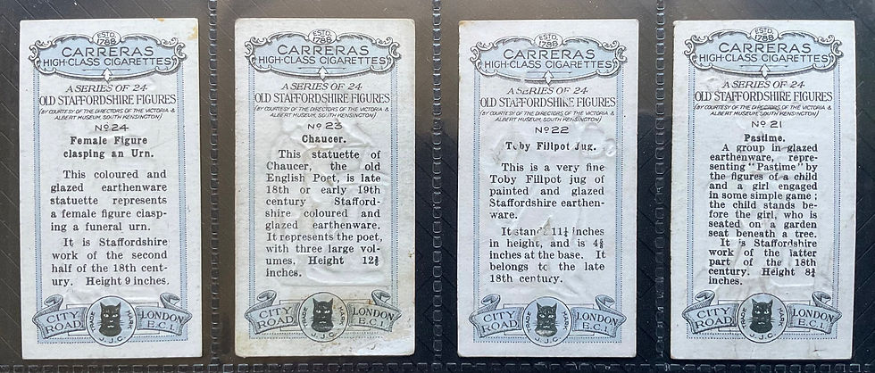 Thumbnail: Carreras Old Staffordshire Figures Cigarette Cards