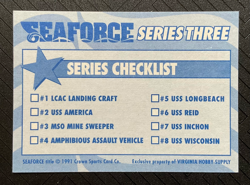 Thumbnail: Crown Sports Card Co Seaforce Series 3 Trade Cards