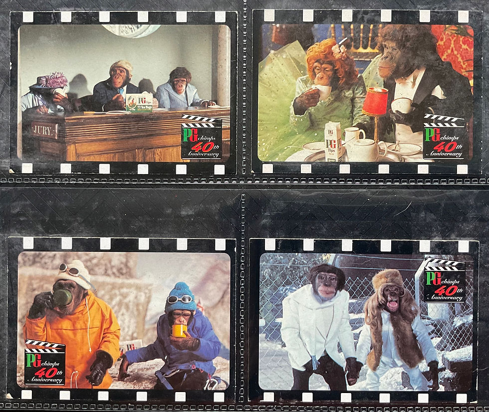 Thumbnail: Brooke Bond Tea 40 Years Of Chimps Tea Cards