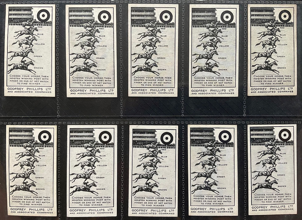 Thumbnail: Phillips Sportsmen Spot The Winner Back Inverted Cigarette Cards