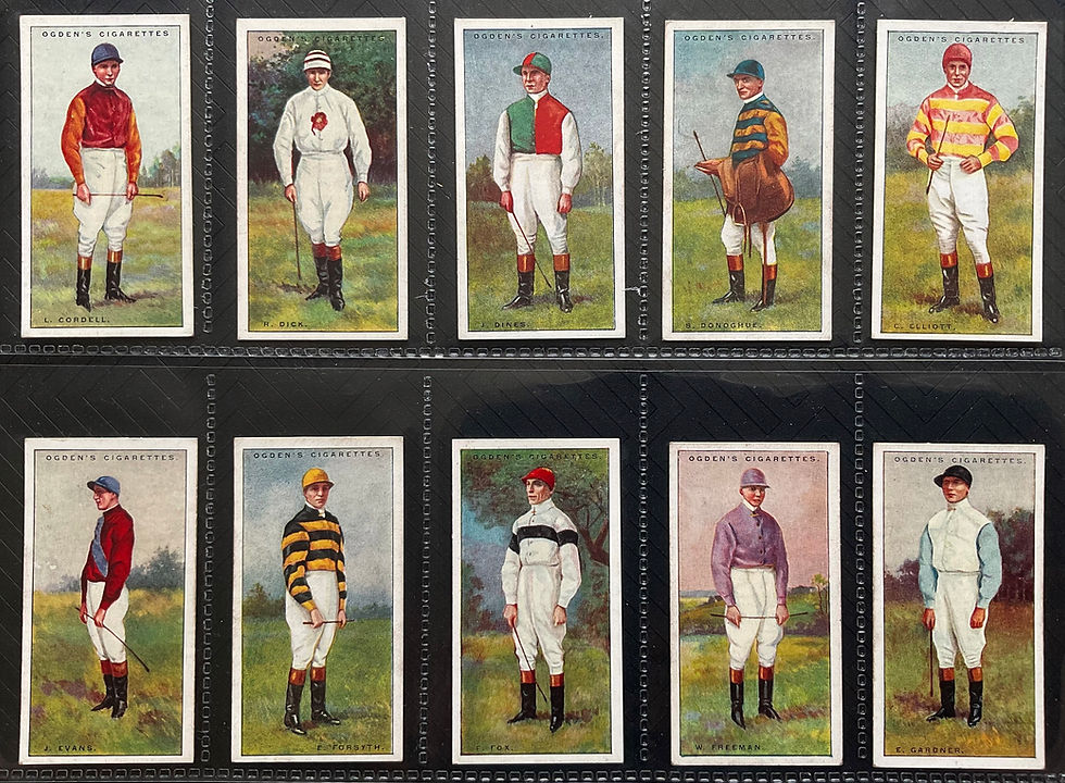 Thumbnail: Ogdens Jockeys 1930 Cigarette Cards