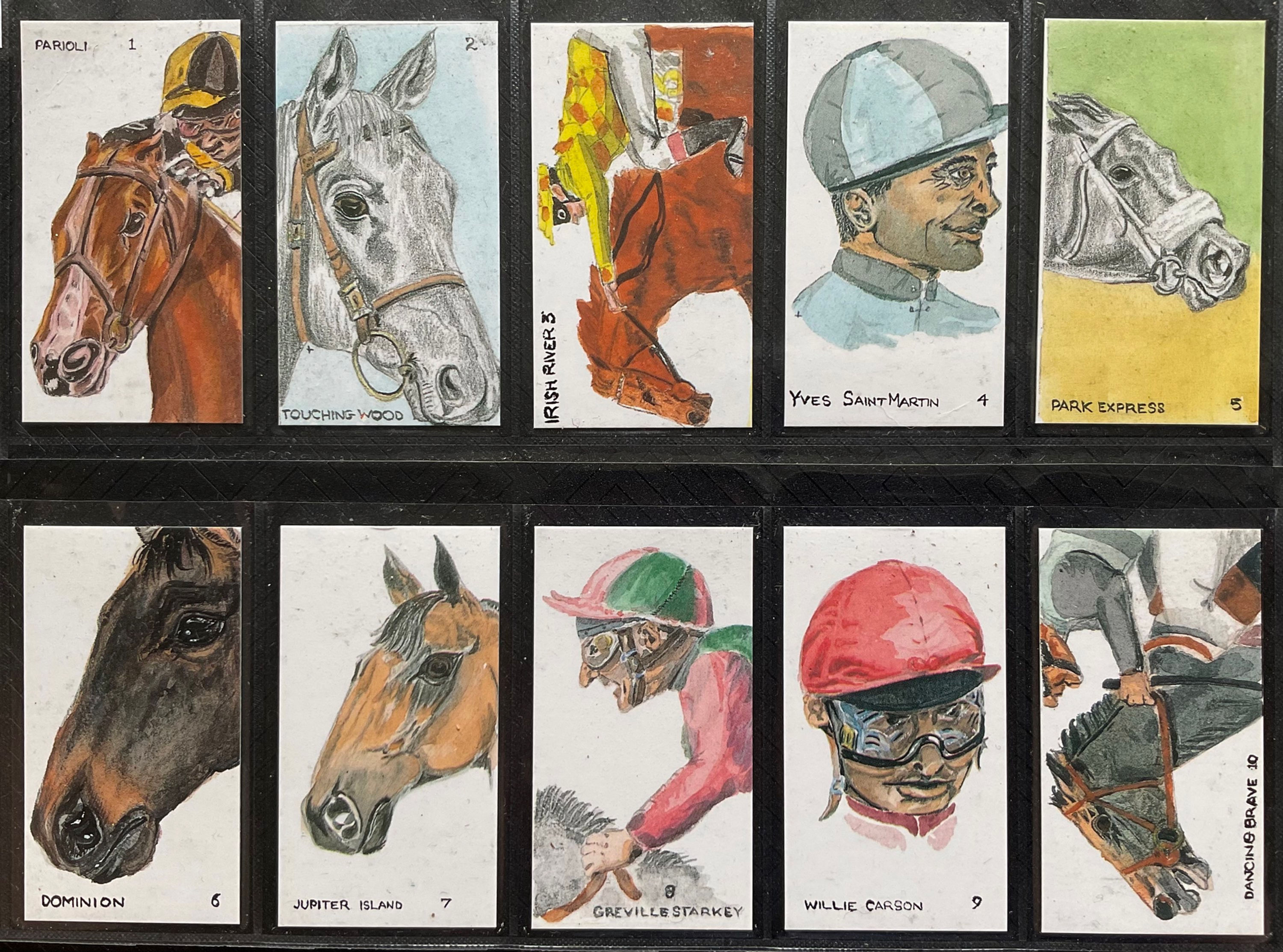 John Brindley Horse Racing Trade Cards