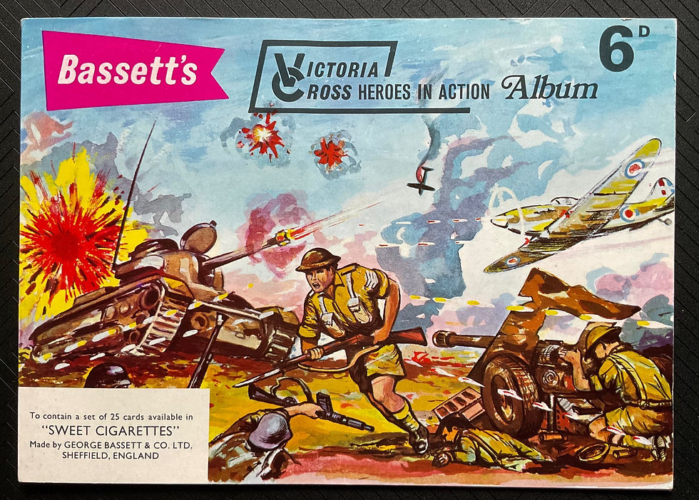 Geo Bassett Victoria Cross Heroes In Action In Album Confectionary Cards