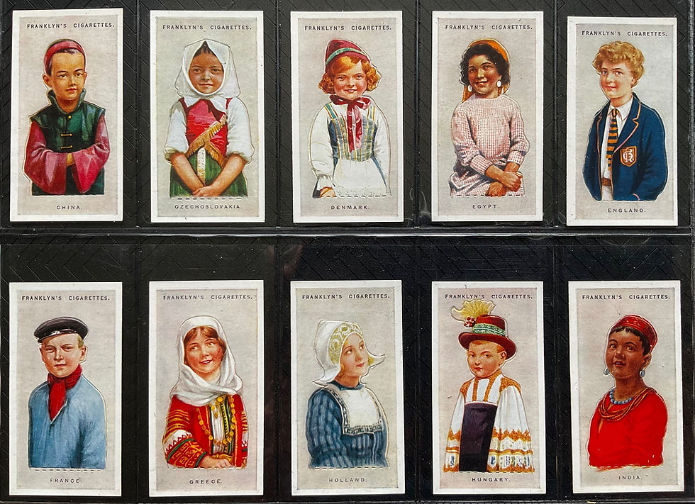 Thumbnail: Franklyn Davey Children Of All Nations Cigarette Cards