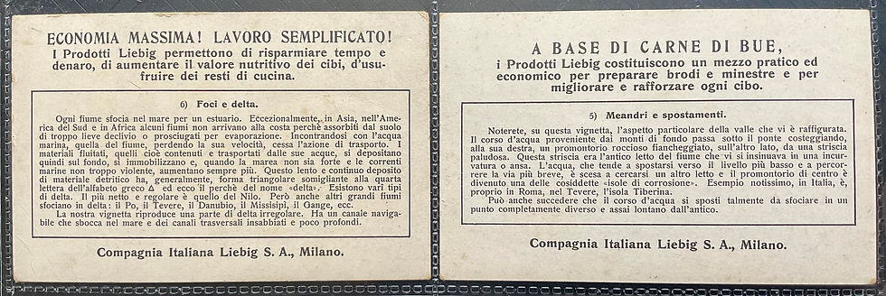 Thumbnail: Liebig The Life Of A River S1353 Trade Cards