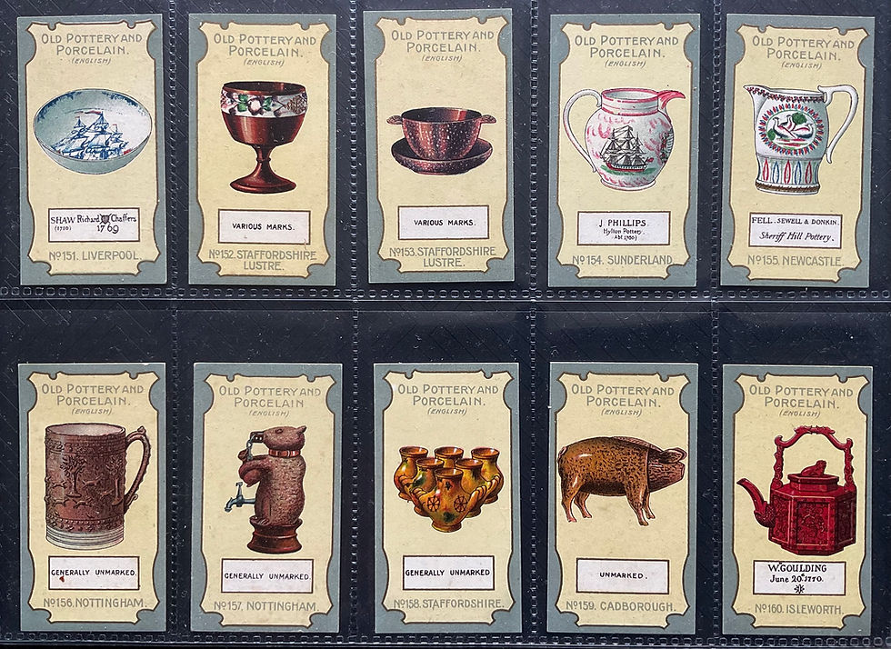 Thumbnail: Lea Old Pottery & Porcelain Fourth Series Cigarette Cards