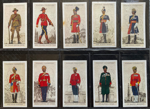 players cigarette cards military uniforms of the british empire overseas Wills's Picture- Card Album: (Military Oversea. (A series of 50 Colour Cards) Players Military Uniforms Of The