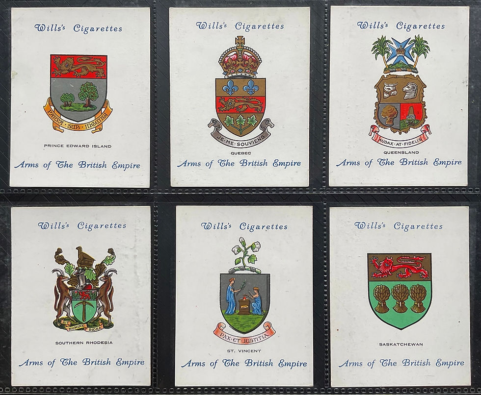Thumbnail: Wills Arms Of The British Empire 2nd Series Cigarette Cards