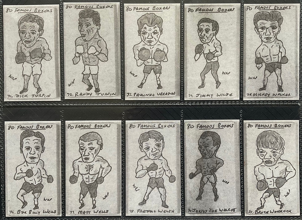 Thumbnail: WR Priddy Famous Boxers Trade Cards Boxing