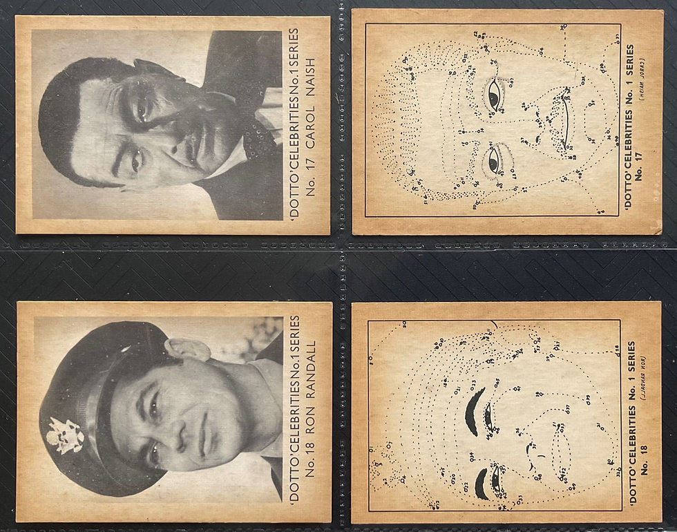 Thumbnail: Snap Card Products Dotto Celebrities Trade Cards