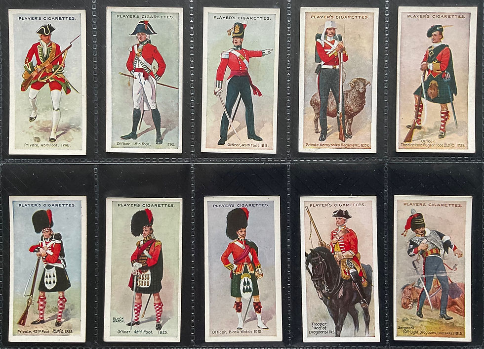 Thumbnail: Players Regimental Uniforms 1st Series Brown Cigarette Cards