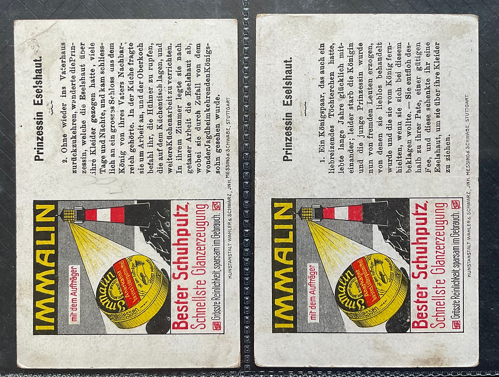 Thumbnail: Immalin Prinzessin Eselhaut Trade Cards