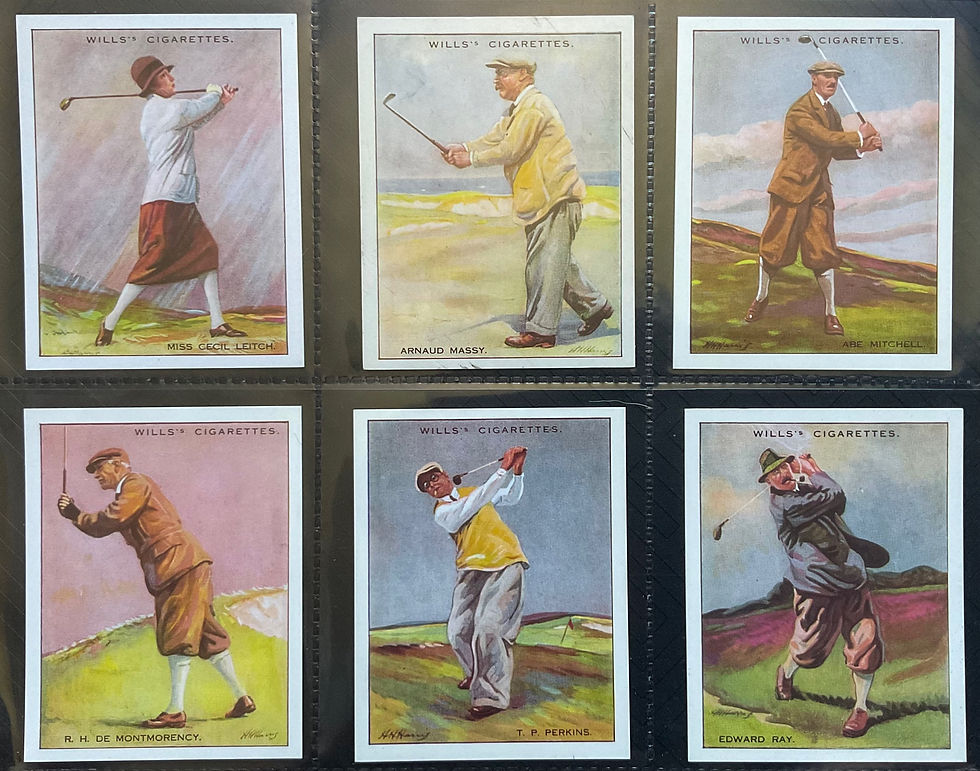 Thumbnail: Wills Famous Golfers Reproduction Cigarette Cards