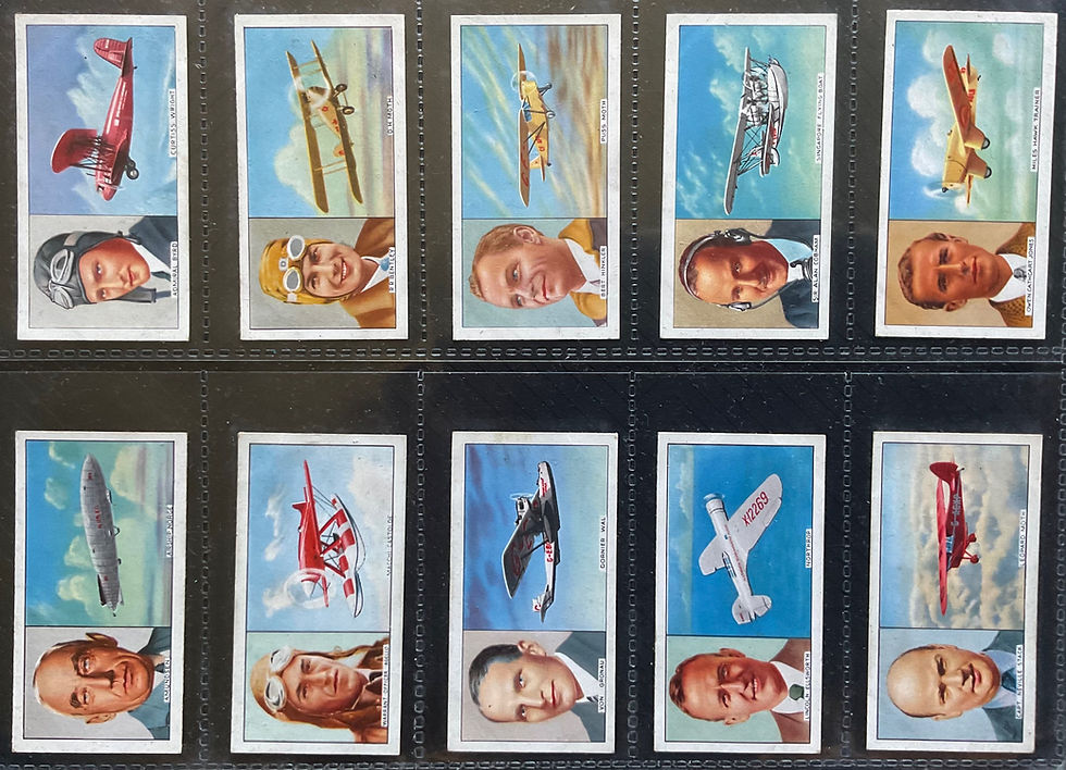 Thumbnail: Carreras Famous Airmen & Airwomen Cigarette Cards