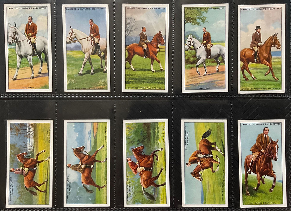 Thumbnail: Lambert & Butler Horsemanship Cigarette Cards