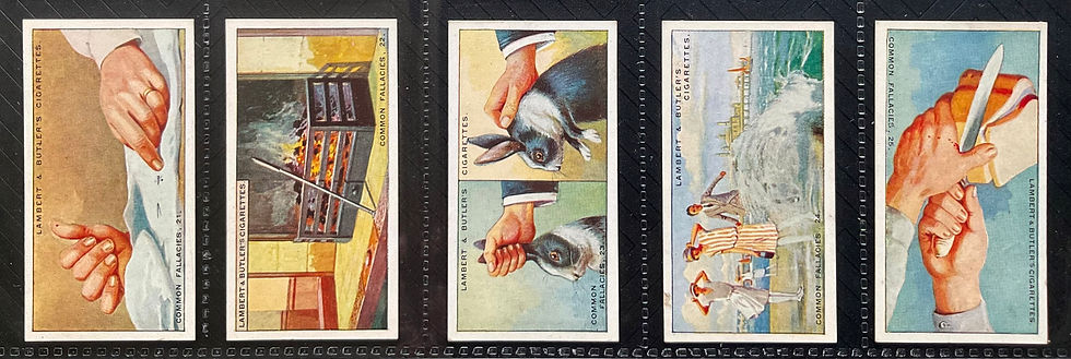 Thumbnail: Lambert & Butler Common Fallacies Cigarette Cards