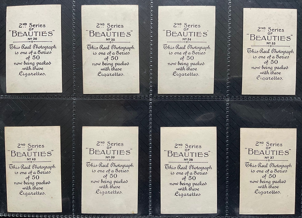 Thumbnail: British American Tobacco B.A.T Beauties 2nd Series Cigarette Cards