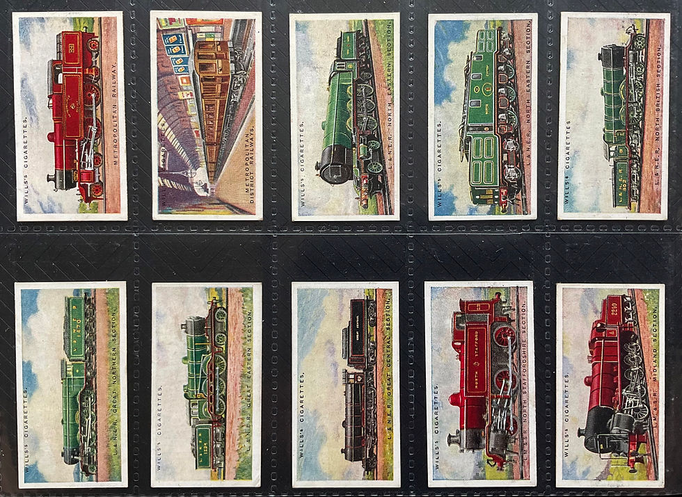 Thumbnail: Wills Railway Engines Cigarette Cards