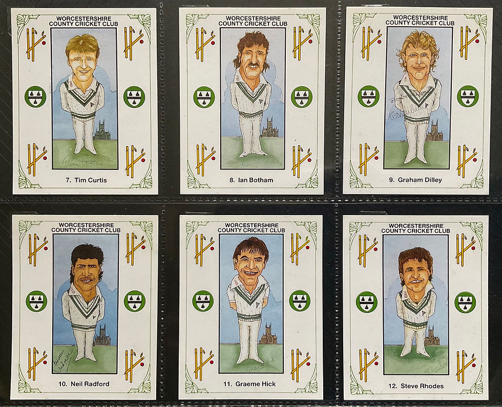Thumbnail: Cofton Collections Worcestershire County Cricket Club Trade Cards