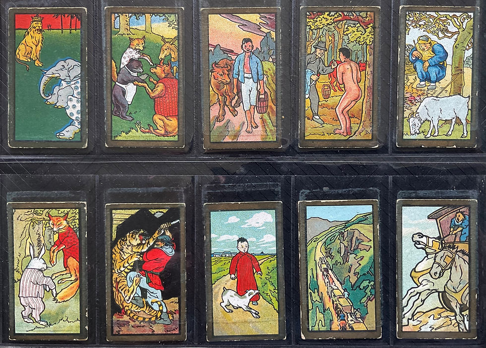 British American Tobacco B.A.T Fables Chinese Issue Cigarette Cards