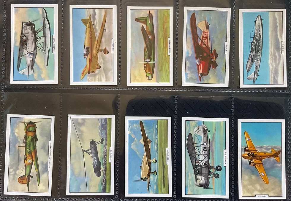 Thumbnail: Gallaher Aeroplanes Cigarette Cards