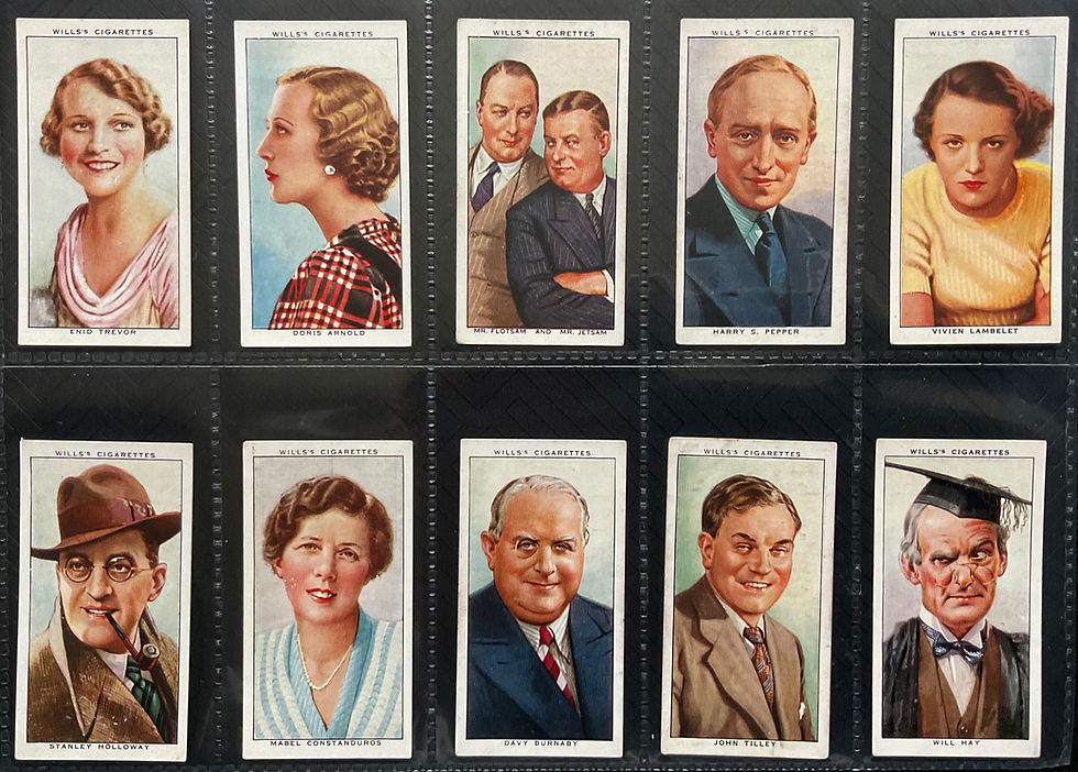 Thumbnail: Wills Radio Celebrities 2nd Series Cigarette Cards