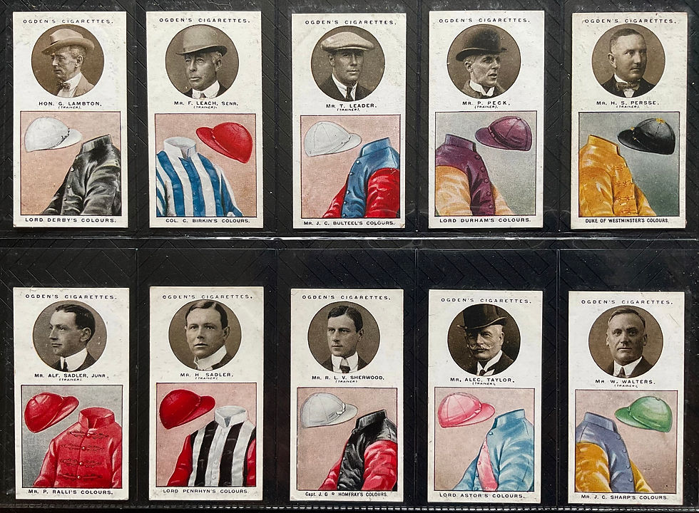 Thumbnail: Ogdens Trainers & Owner Colours 1st & 2nd Series Cigarette Cards