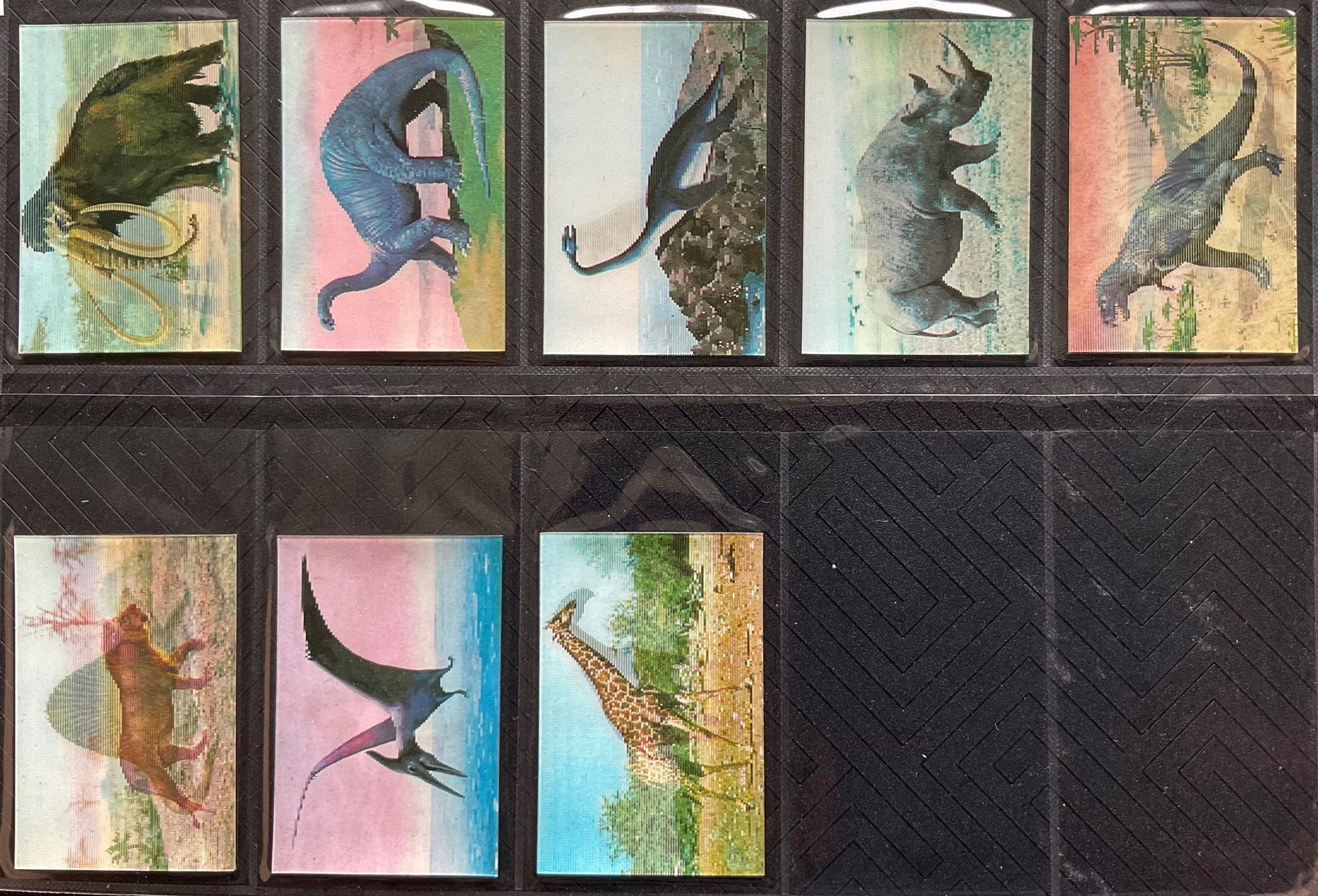 Kelloggs Prehistoric Monsters and the Present Cereal Cards