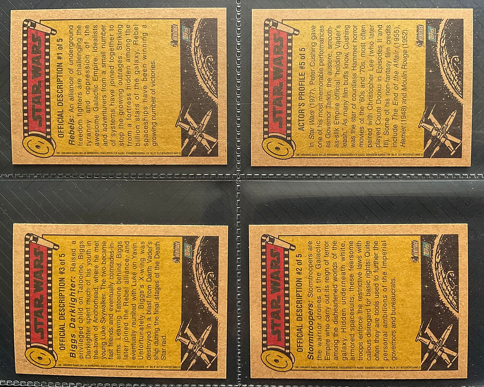 Thumbnail: Topps Gum Star Wars All Films Bubblegum Cards