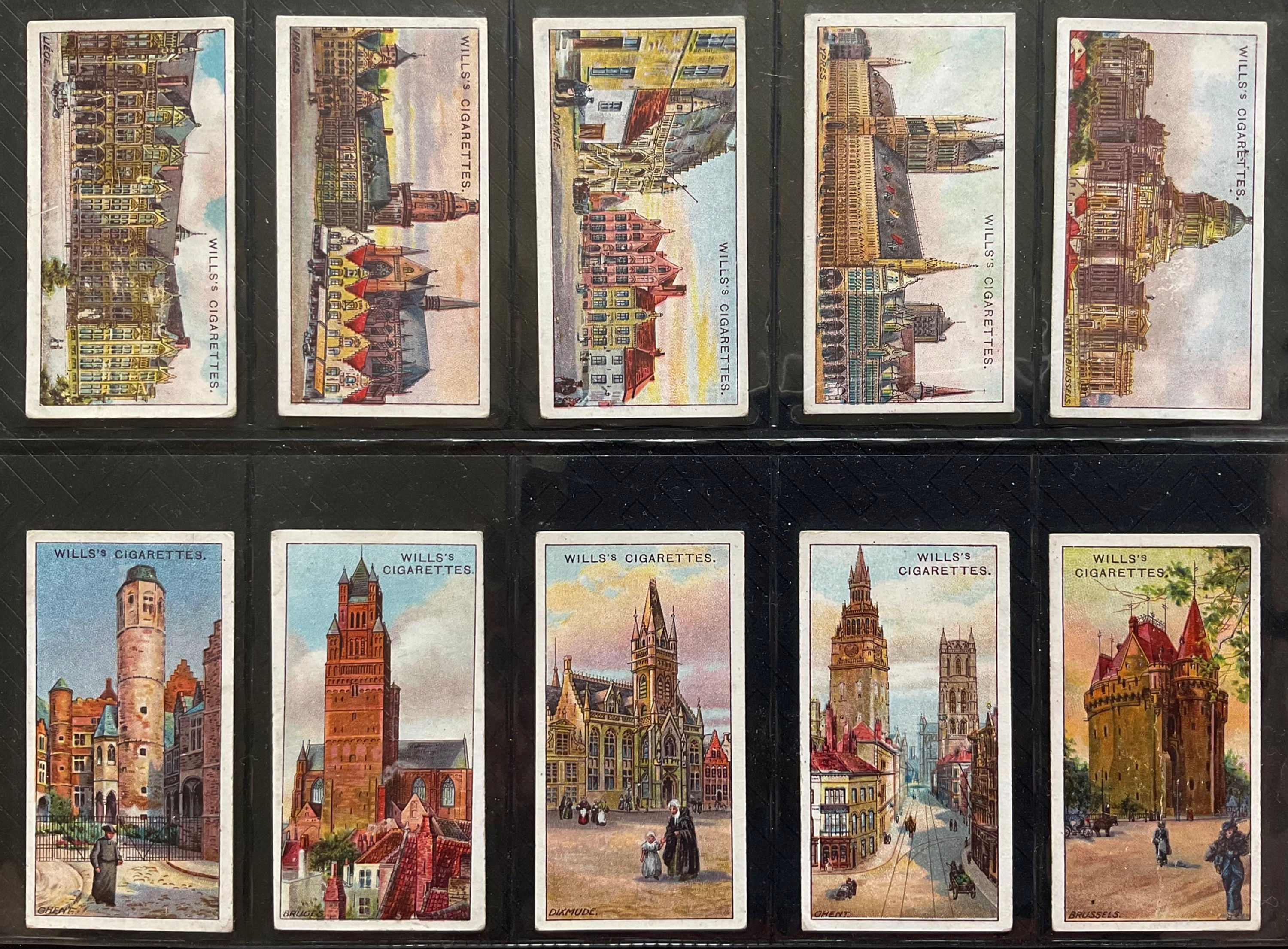 Wills Gems Of Belgian Architecture Cigarette Cards