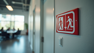 Fire evacuation sign