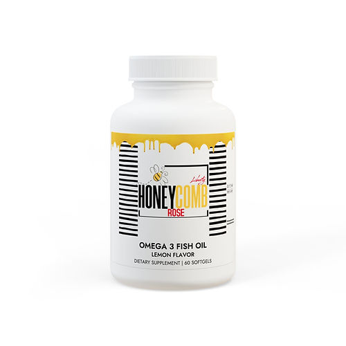 Honeycomb Cosmetics Omega 3 Fish Oil Supplement (60 Softgels)