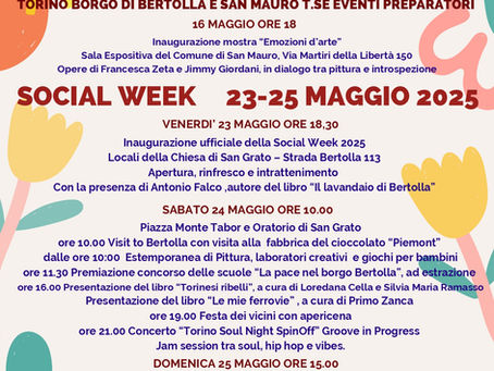 Social Village Bertolla - Festa del borgo - sabato 24 maggio h. 16.00 Le Torinesi Ribelli Neos Edizioni