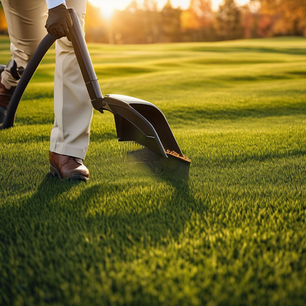 _premium, ultra high-resolution outdoor image of Aeration & Overseeding (spring & fall), c