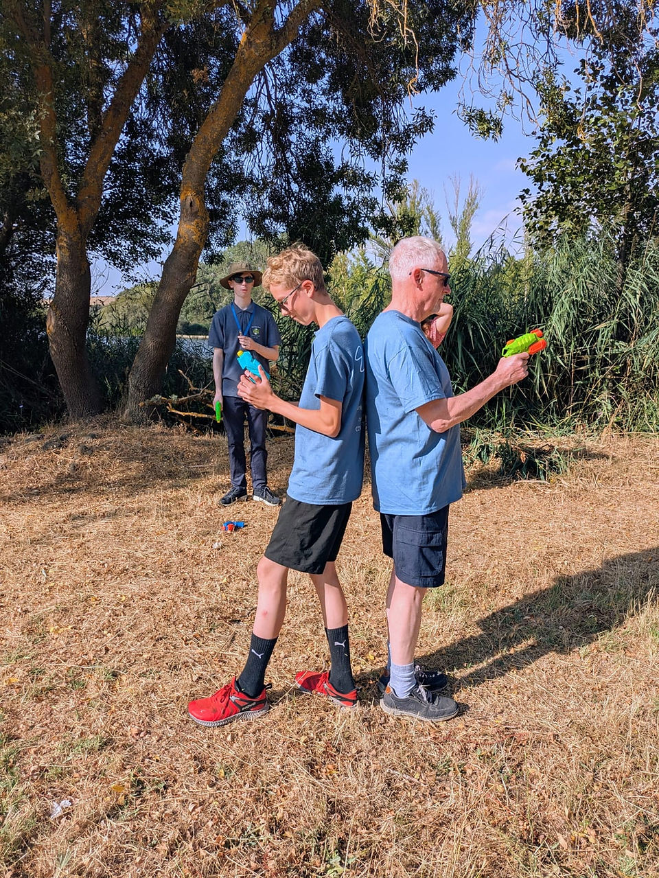 A man and a boy