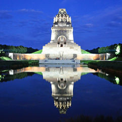 A building reflected in a lake