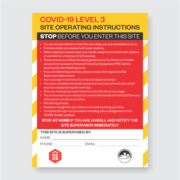 Thumbnail: C19-NZCB Site Instructions