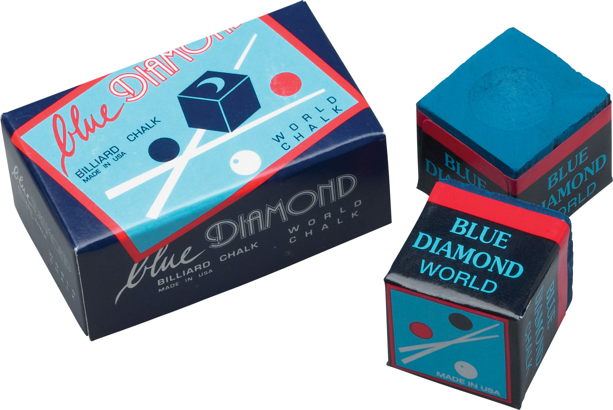 Blue Diamond Pool Cue Chalk - 2 Pack