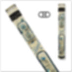 Athena Birdcage ATHC10 2x2 Hard Embroidered Pool Cue Case
