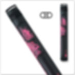 Athena Pink Tribal ATHC01 2x2 Hard Pool Cue Case