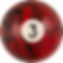 Action Black Marble Replacement Pool Ball - RBBM #3
