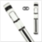 Action AC22 2x2 Hard Pool Cue Case - White