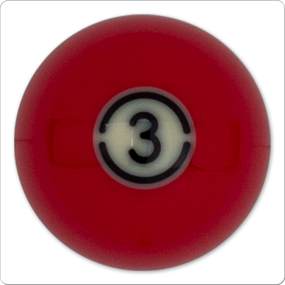 New Individual Aramith RBABK Tournament Black Replacement Pool Ball - #3