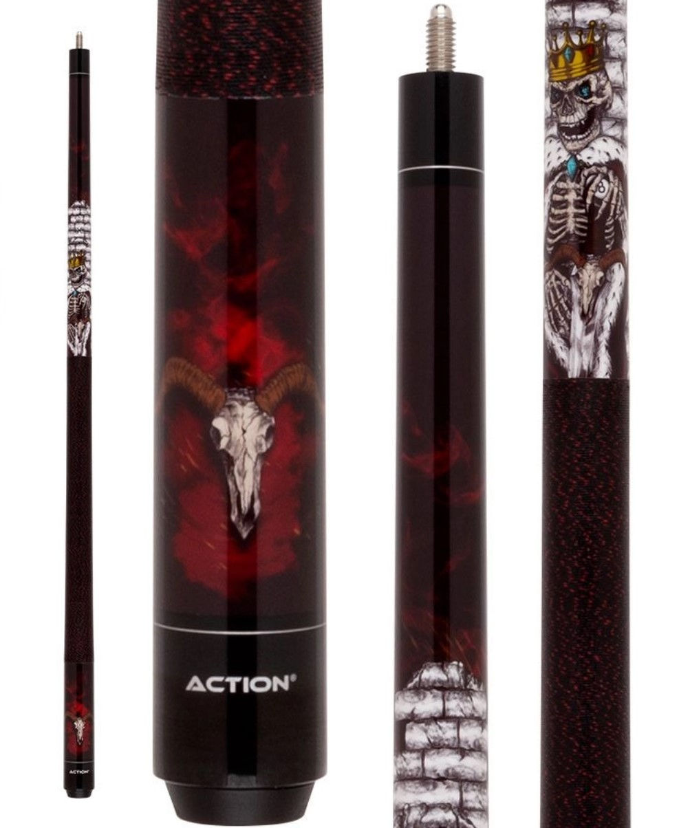 Action Adventure ADV121 Skeleton King Pool Cue - Wrap