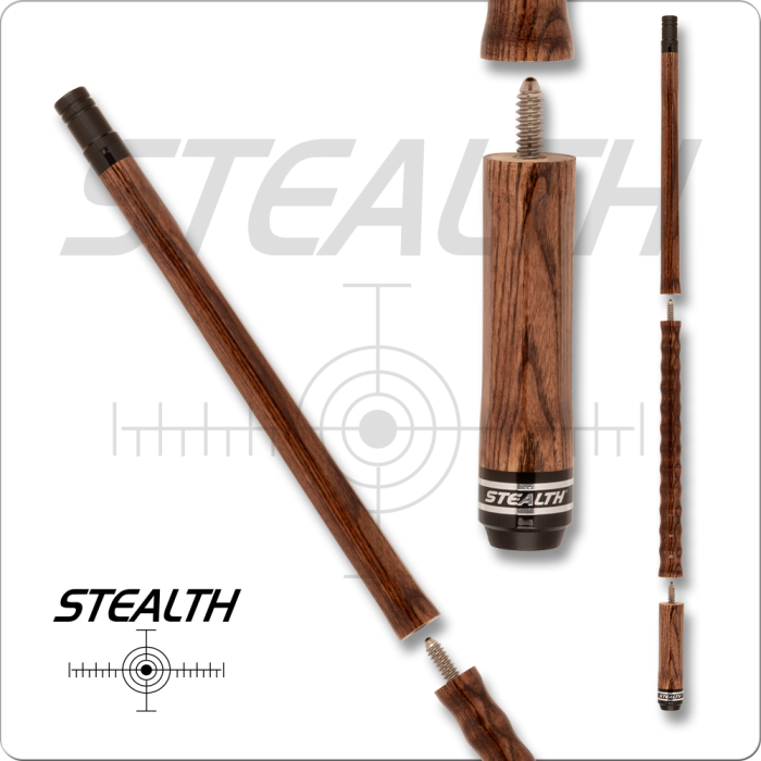 Thumbnail: Stealth STH415 Sandalwood Stain Ash 3pc Pool Cue